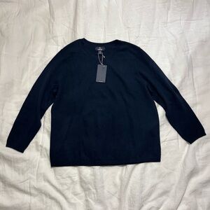 Lands' End Navy Blue 100% Cashmere Sweater - Women's Size 1X
